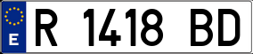 Trailer License Plate